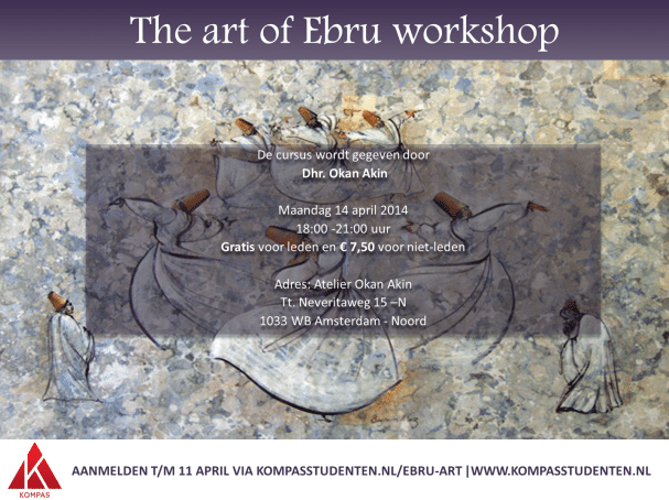 You are currently viewing Reeks ‘Culture brings together’ – Ebru Workshop