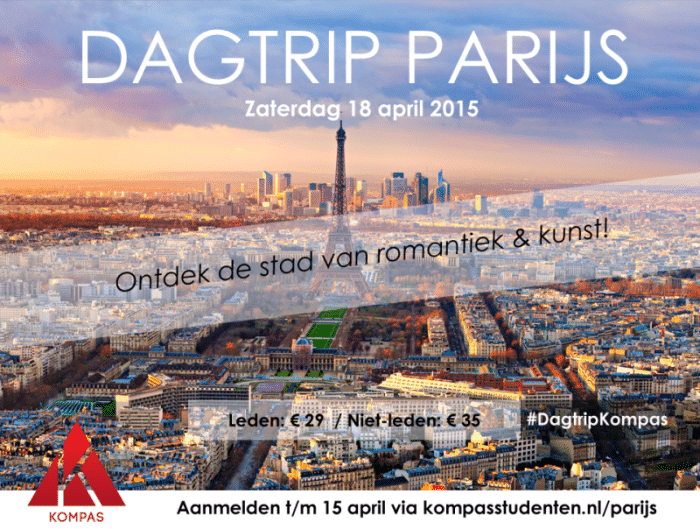 You are currently viewing 18 april: Dagtrip Parijs!